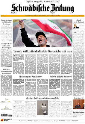 Cover of Schwabische Zeitung (Bad Saulgau)