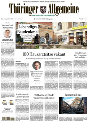 Cover of Thuringer Allgemeine (Muhlhausen und Bad Langensalza)