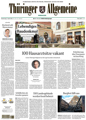 Cover of Thuringer Allgemeine (Nordhausen)