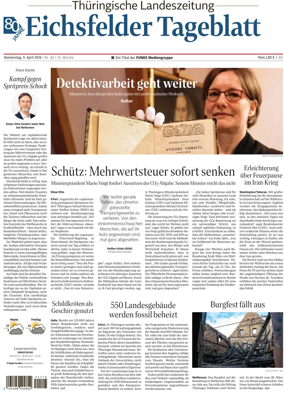Cover of Thuringische Landeszeitung (Eichsfeld)