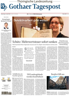 Cover of Thuringische Landeszeitung (Gotha)