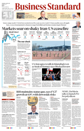 Cover of Business Standard