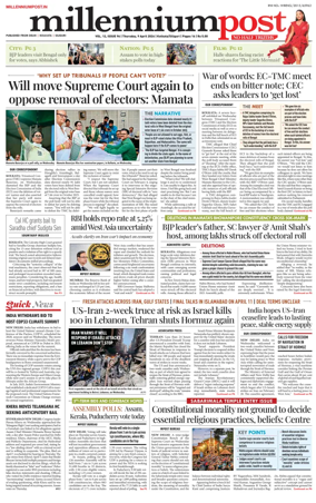 Cover of Millennium Post (Kolkata)