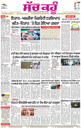 Cover of Sach Kahoon Punjabi