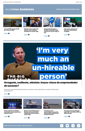 Cover of Euronews Business (Portuguese)