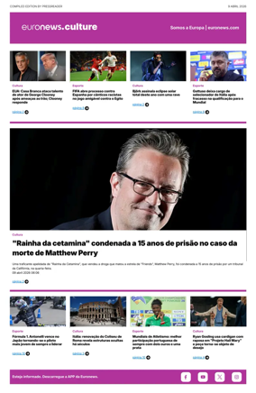 Cover of Euronews Culture and Sport (Portuguese)