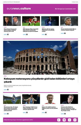 Cover of Euronews Culture and Sport (Turkish) Compiled Edition