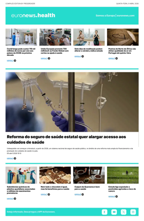 Cover of Euronews Health (Portuguese)