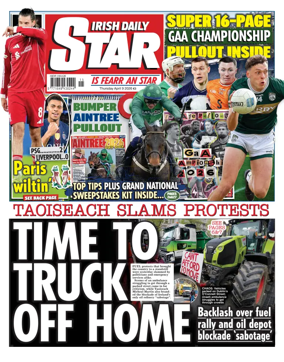Cover of Irish Daily Star