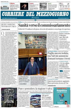 Cover of Corriere del Mezzogiorno (Puglia)