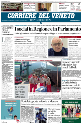Cover of Corriere del Veneto (Treviso e Belluno)