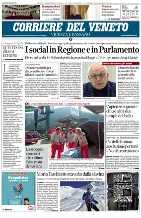 Cover of Corriere del Veneto (Vicenza e Bassano)