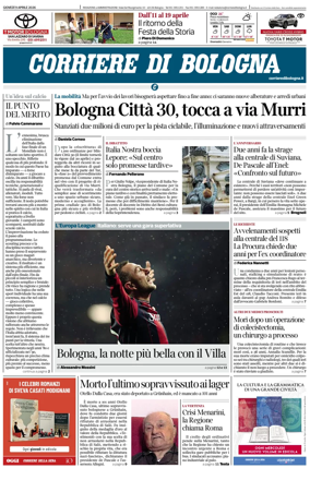 Cover of Corriere di Bologna