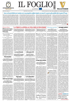 Cover of Il Foglio Quotidiano