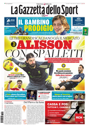 Cover of La Gazzetta dello Sport - Roma
