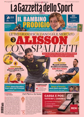 Cover of La Gazzetta dello Sport
