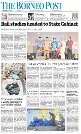 Cover of The Borneo Post (Sabah)
