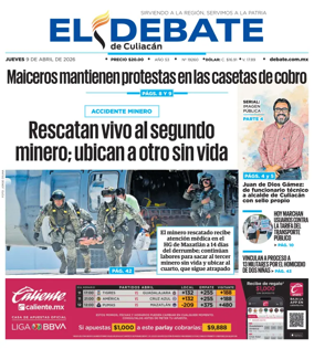 Cover of El Debate de Culiacan