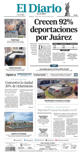 Cover of El Diario de Juarez