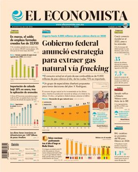 Cover of El Economista (Mexico)
