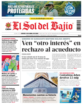 Cover of El Sol de Bajio
