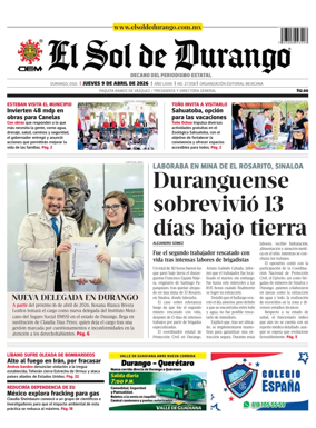 Cover of El Sol de Durango