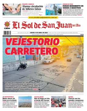Cover of El Sol de San Juan del Rio