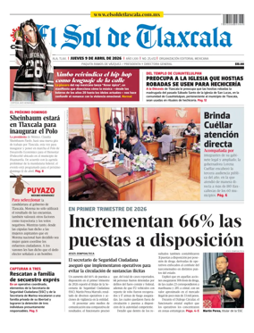 Cover of El Sol de Tlaxcala
