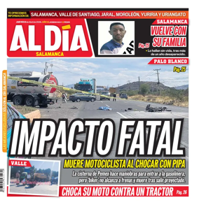 Cover of Periodico Al Dia (Salamanca)