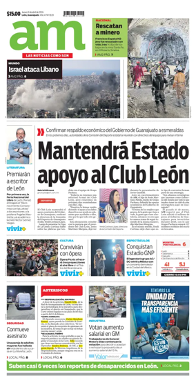 Cover of Periodico AM (Leon)