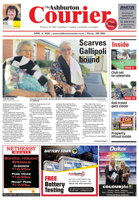 Cover of Ashburton Courier