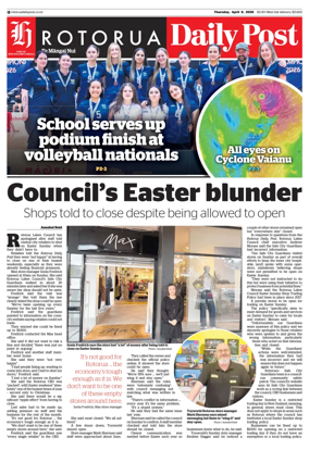 Cover of Rotorua Daily Post