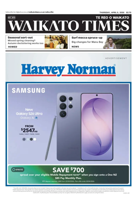 Cover of Waikato Times