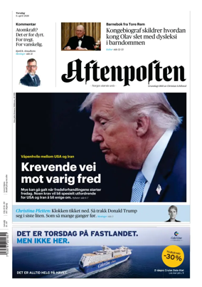 Cover of Aftenposten