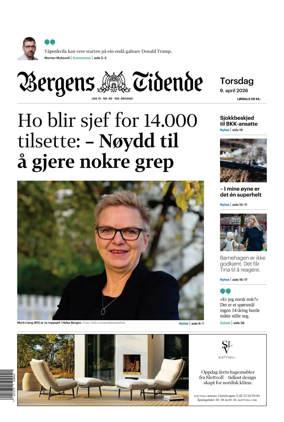 Cover of Bergens Tidende