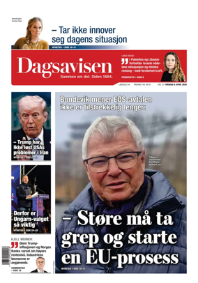 Cover of Dagsavisen