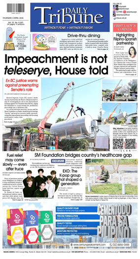 Cover of Daily Tribune (Philippines)