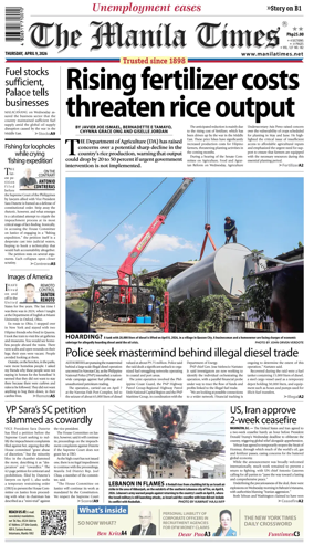 Cover of The Manila Times