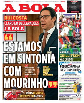 Cover of A BOLA (Portuguese)