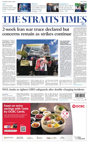 Cover of The Straits Times