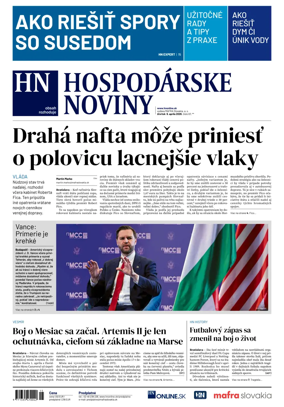 Cover of Hospodarske noviny