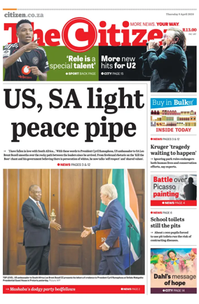 Cover of The Citizen (KZN)