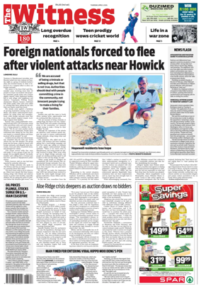 Cover of The Witness (South Africa)