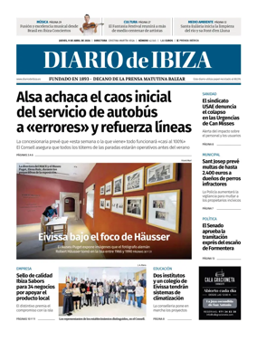 Cover of Diario de Ibiza