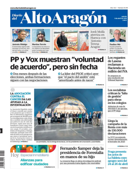 Cover of Diario del Alto Aragon