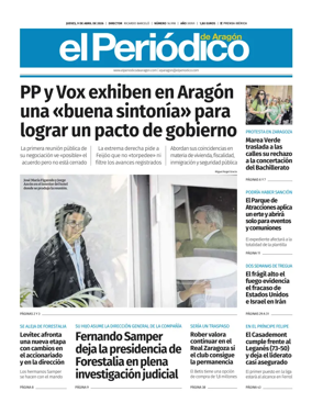 Cover of El Periodico Aragon