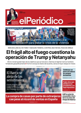 Cover of El Periodico - Castellano