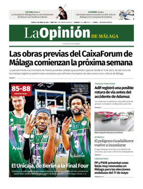 Cover of La Opinion de Malaga