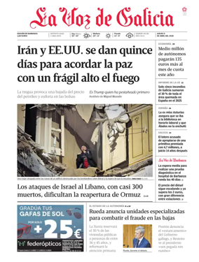 Cover of La Voz de Galicia (Barbanza)