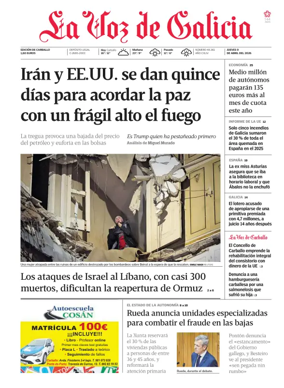 Cover of La Voz de Galicia (Carballo)